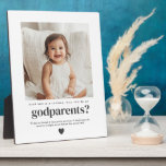 Plaque Photo Serez-Vous Mes Parents - Proposition Photo<br><div class="desc">Vous cherchez une façon douce et significative de demander à un être aimé d'être les parents de votre bébé? Ce design moderne et minimaliste est la meilleure façon de poser la question ! Que vous demandiez à un membre de votre famille ou à des amis proches, cela vous aidera à...</div>
