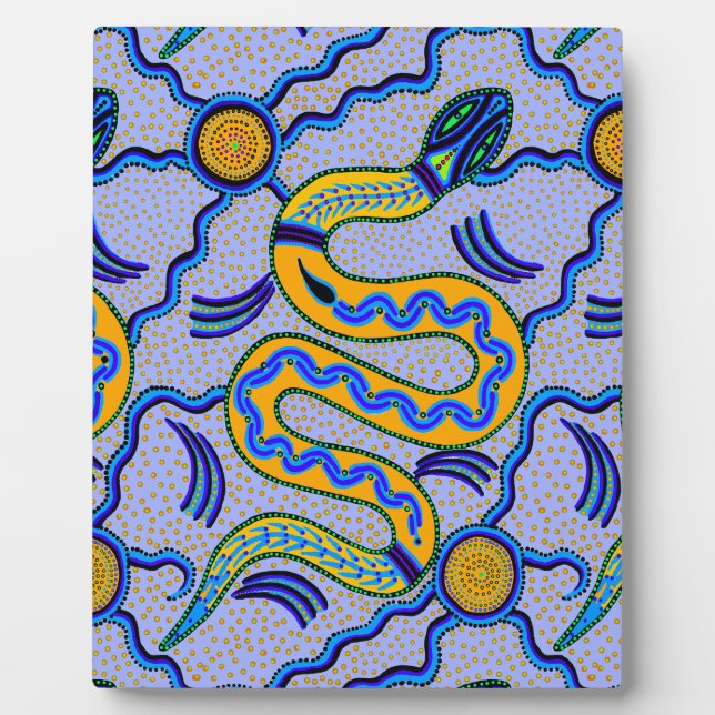 Plaque Photo Serpent tribal (Devant)