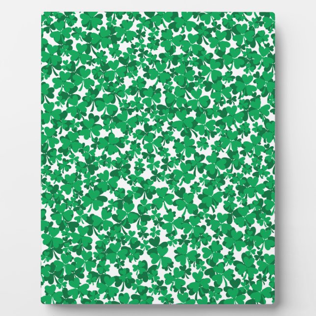 Plaque Photo Shamrocks de la Saint Patrick (Devant)