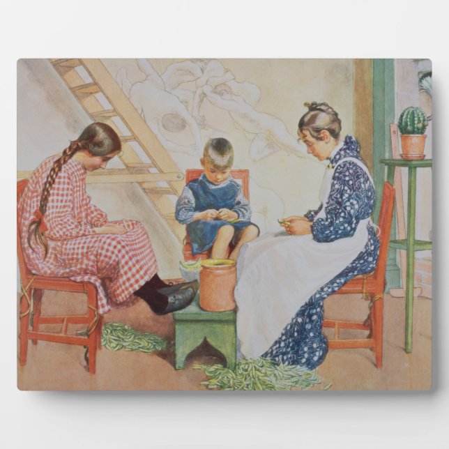 Plaque Photo Shelling Peas, pub dans 'Lasst Licht Hinin'(`Let i (Devant)