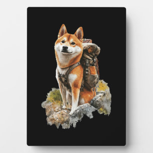 Plaque Photo Shiba Pitbull Inu