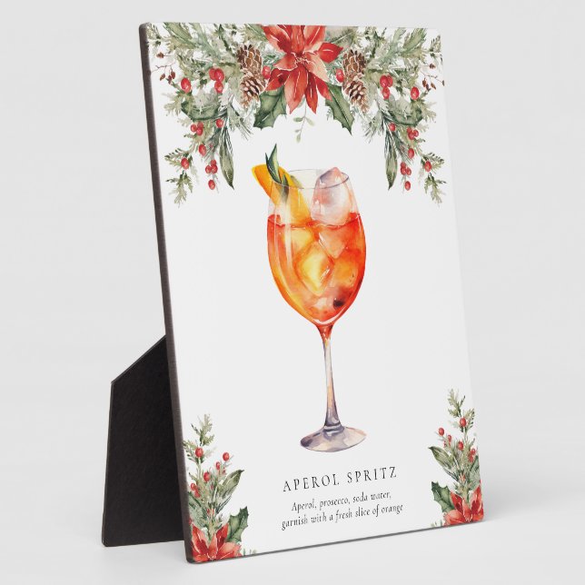 Plaque Photo Signal Noël Signature Boisson (Côté)