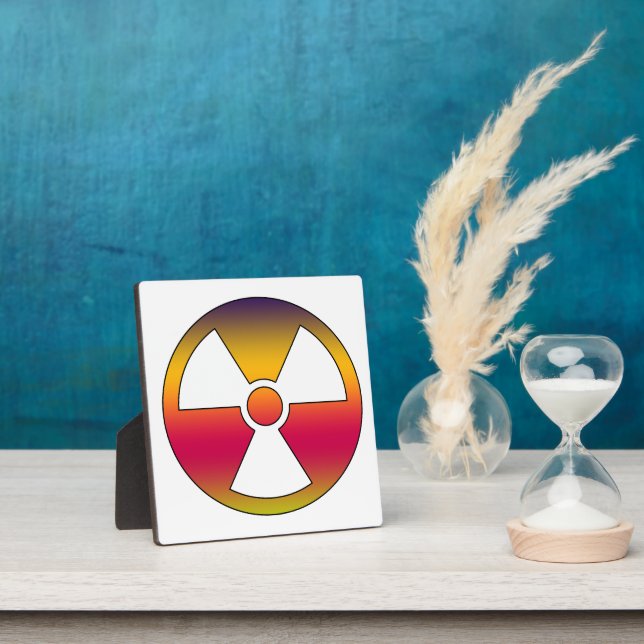Plaque Photo Signal radioactif nucléaire (Insitu)