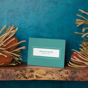 Plaque Photo SIGNE DE MOTS DE PASSE Wifi Turqouise