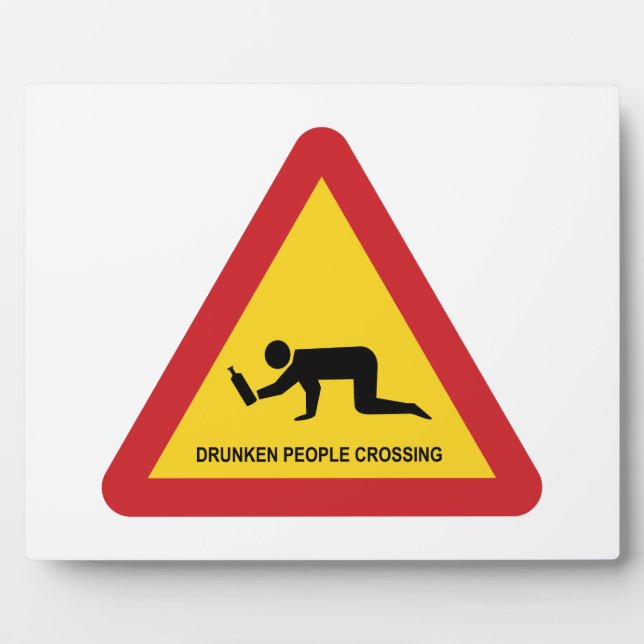 PLAQUE PHOTO SIGNE DE TRAFIC DES PERSONNES BLANCHISES (Devant)