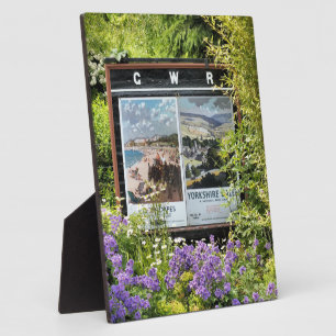 PLAQUE PHOTO SIGNES D'ANCIENNE GARE