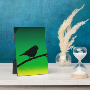 Plaque Photo Silhouette de moineau sur le limonène