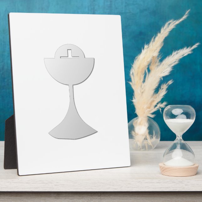 Plaque Photo Silver Chalice et hôte (Côté)