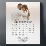 Plaque Photo Simple and Modern Wedding Date<br><div class="desc">This Simple and Modern Wedding Date plaque is the perfect gift for the newlyweds in your life. Display their wedding date and a photo of them in this personalized plaque and they can display this in their home for years to come.</div>