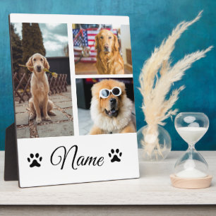 Plaque Photo Simple coloré animal ajouter nom photo collage