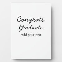 Simple congratulation graduation add your