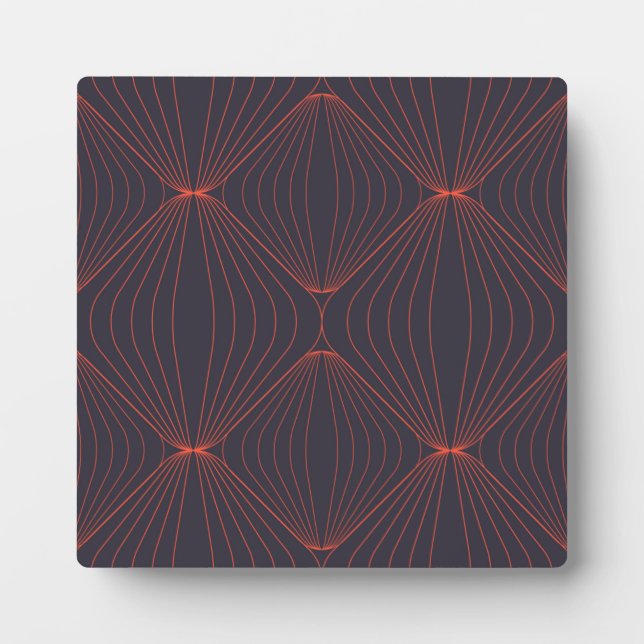 Plaque Photo Simple, elegant Christmas inspired graphic pattern (Devant)