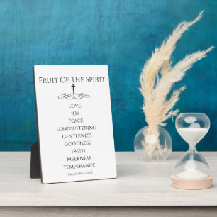 Plaque Photo Simple Fruit de l'Esprit Galates 5