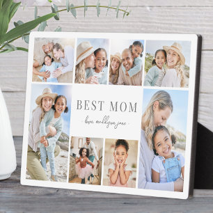 Plaque Photo Simple Meilleure Maman Collage Photo