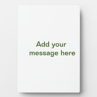 Plaque Photo Simple minimal vert ajoutez votre texte nom photo