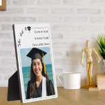 Plaque Photo Simple modern photo Graduate<br><div class="desc">Celebrate your graduate with a timeless keepsake they will treasure for years to come. This elegant photo plaque features a clean modern layout, customizable graduation details, and space for a favorite senior portrait. Perfect as a display piece at the graduation party — and even more meaningful afterward as a long-lasting...</div>