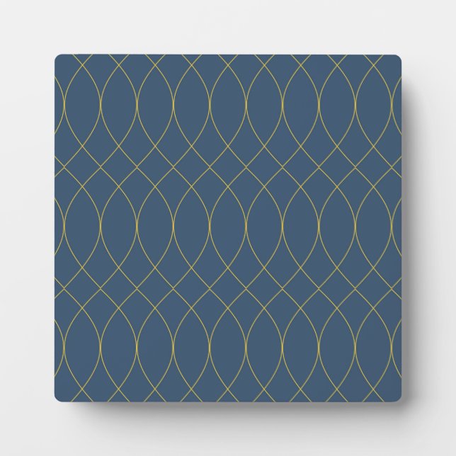 Plaque Photo Simple, moderne, cool, tendance courbe, lignes ond (Devant)