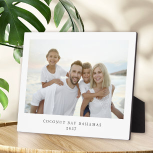 Plaque Photo Simple moderne Vacances en famille