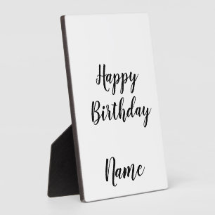Plaque Photo simple petit heureux anniversaire ajouter votre no