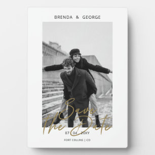 Plaque Photo Simple signature minimaliste photo Enregistrer la