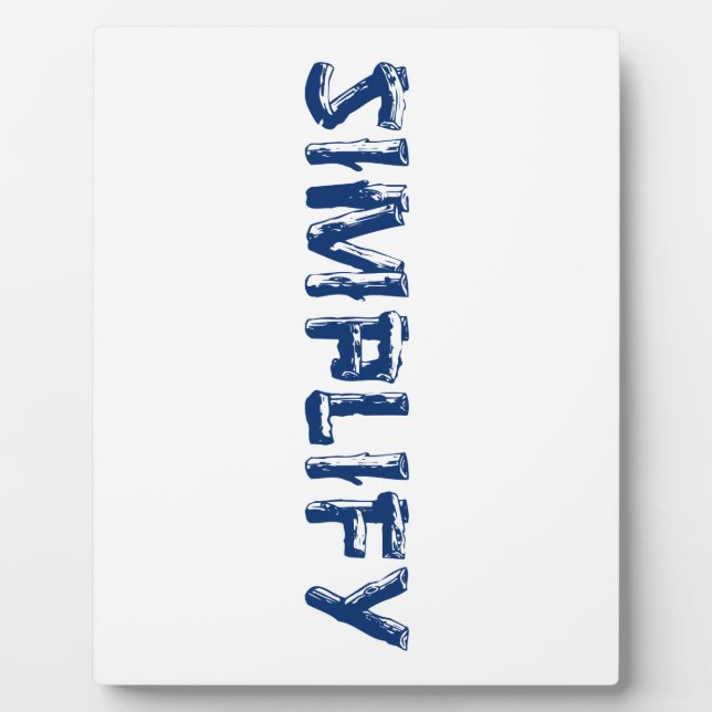 Plaque Photo Simplifier (Devant)