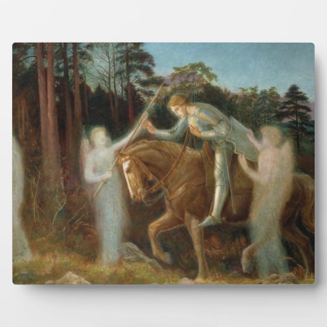 Plaque Photo Sir Galahad, vers 1894 (huile sur toile) (Devant)