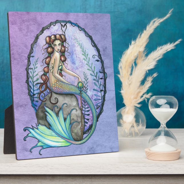Plaque Photo Sirène Commémorative Autoportante (Côté)