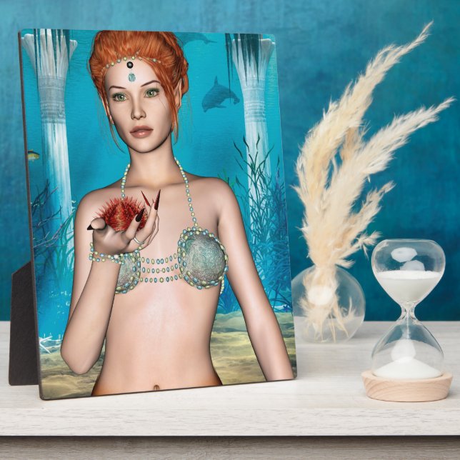 Plaque Photo Sirène océanique (Côté)