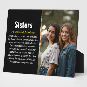 Plaque Photo Sister Memorial Définition Custom Acrylique Keepsa