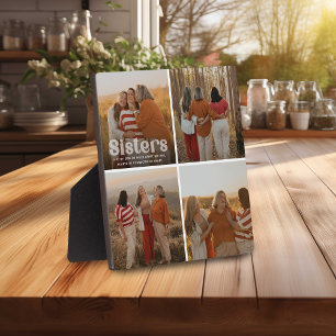 Plaque Photo Sisters Typographie tendance 4 garde-photos