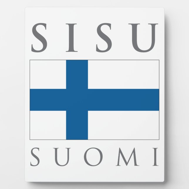Plaque Photo Sisu Suomi (Devant)