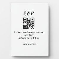 site web de mariage rsvp q r code ajouter nom text