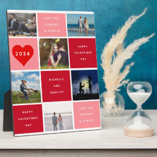 Plaque Photo six photos   Joyeux Valentines Day Grid Sherpa