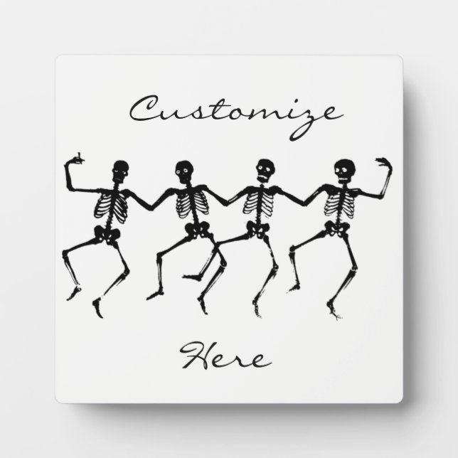 Plaque Photo Skeletons dansants Halloween Thunder_Cove (Devant)