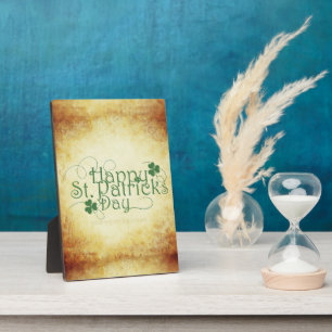 Plaque Photo SlipperyJoe's Happy St. Patrick's Day holiday Iris