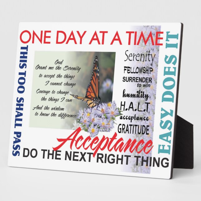 Plaque Photo slogans de récupération (Côté)