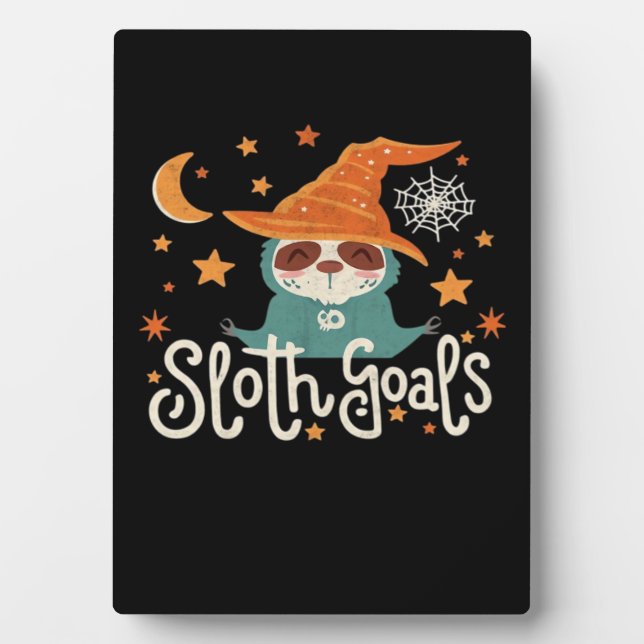Plaque Photo Sloth Halloween Objectifs T-shirt classique (Devant)