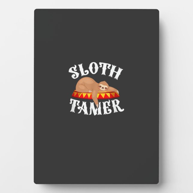 Plaque Photo Sloth Tamer Circus Carnival Costume Lazy Sloths T- (Devant)