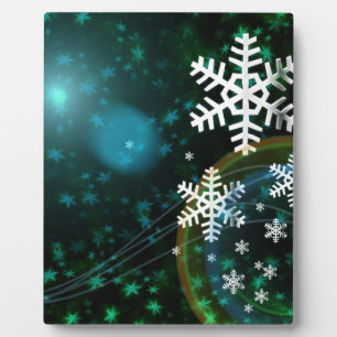 Plaque Photo Snowflake numérique Nature Hiver Paix Aimer Destin