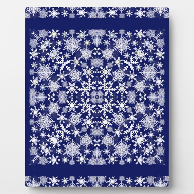 Plaque Photo Snowflakes Lace (Devant)