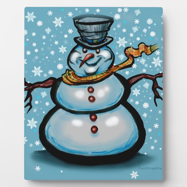 Plaque Photo Snowman (Devant)