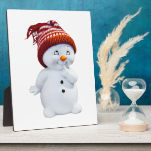 PLAQUE PHOTO SNOWMAN JOUEUR
