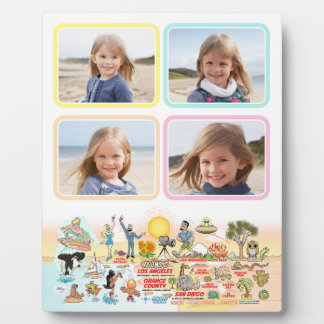 Plaque Photo SoCal personnalisé 8x10 - 4 vers le haut