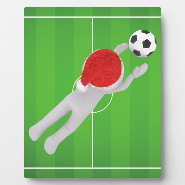 Plaque Photo soccer père Noël (Devant)
