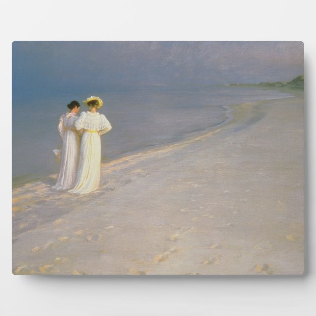 Plaque Photo Soirée d'été sur la Skagen Southern Beach (Devant)