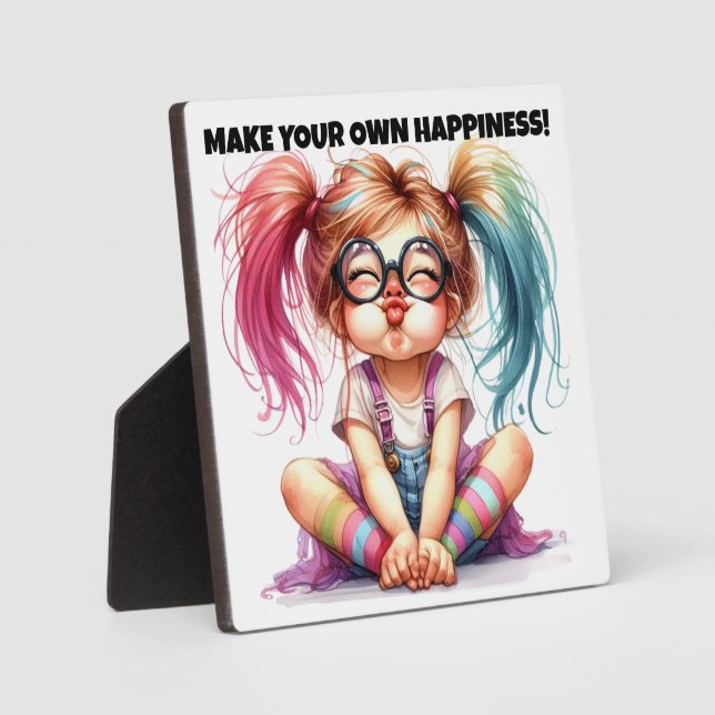 PLAQUE PHOTO SOIS HEUREUX ! (Recto)