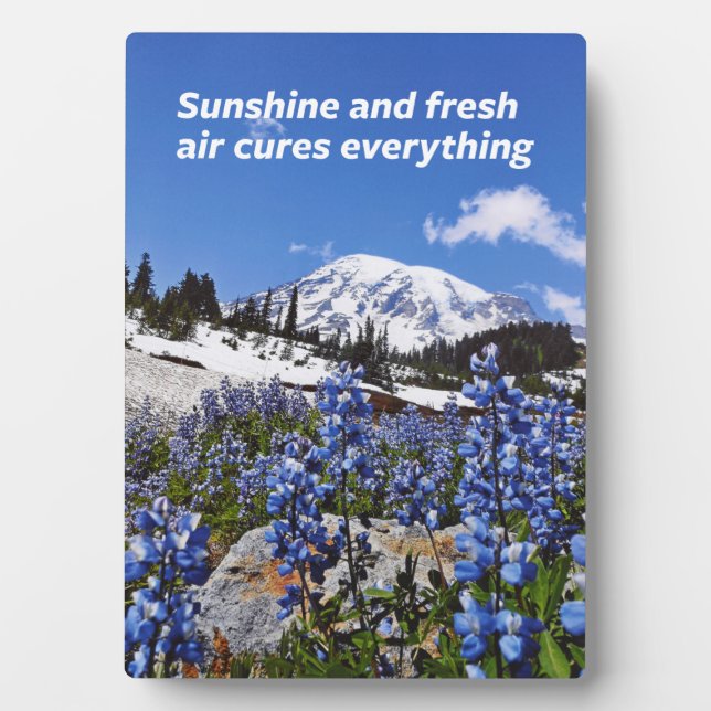 Plaque Photo Soleil et air frais (Devant)