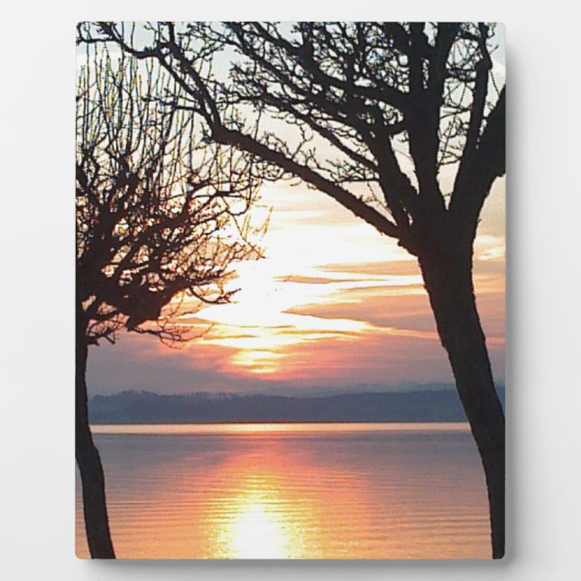 Plaque Photo Sonnenuntergang am Voir (Devant)