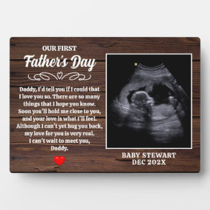 Plaque Photo Sonogramme Ultrasonique pour bébé première Fête de