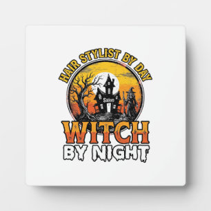 Plaque Photo Sorcière Coiffeuse De Nuit Vintage Halloween Desi